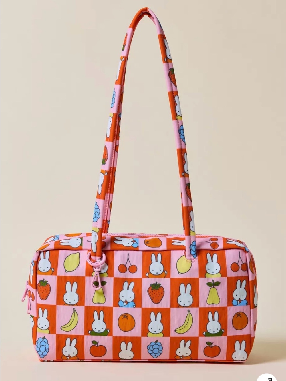 BAGGU Nylon Bowler Bag - Checkered FRUIT MIFFY - UO exclusive